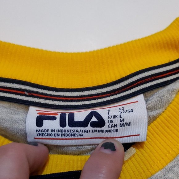 NWT Fila Men's Gray Adezero Crewneck Pullover Sweatshirt Medium New With Tags - Picture 4 of 9